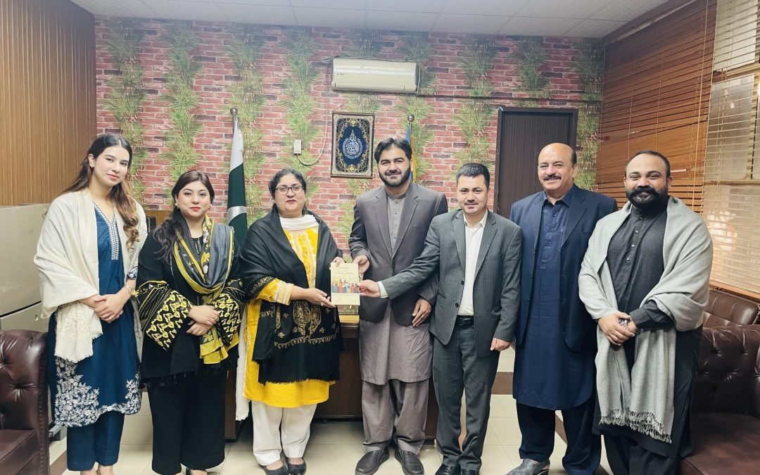 Book launch ceremony of “Democracy and Pakistani Youth” at Punjab University, Lahore.